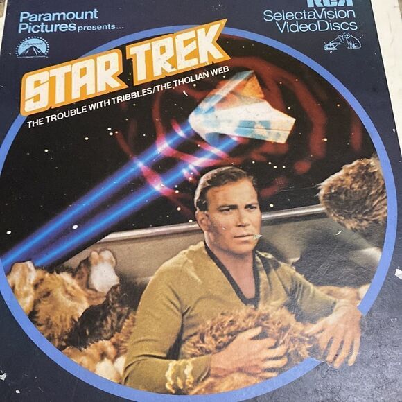 Star Trek Trouble With Tribbles & The Tholian Web Videodisc CED Untested Vintage - Picture 5 of 5